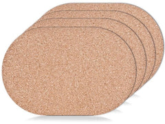 Zeller Present | Tischset Kork oval 4 Stück | Grösse: 44 x 29 x 0,3 cm (L x B x H)