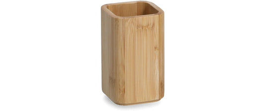 Zeller Present | Zahnputzbecher Bambus | Grösse: 7 x 7 x 11.4 cm (L x Bx H)