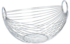 Zeller Present | Fruchtkorb Metall oval | Grösse: 27.5 x 26 x 16 cm (L x B x H)