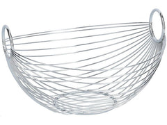 Zeller Present | Fruchtkorb Metall oval | Grösse: 27.5 x 26 x 16 cm (L x B x H)