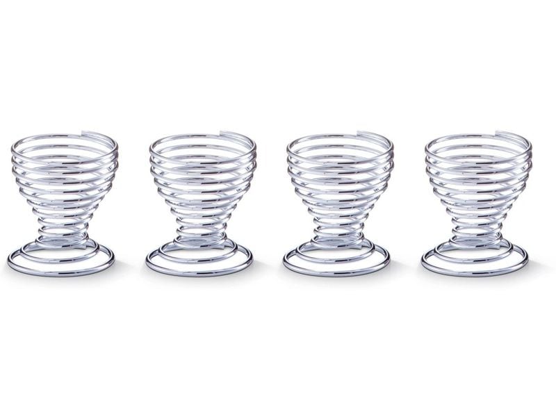 Zeller Present | Eierbecher Spirale 4 Stück | Grösse: 5 x 5,5 cm (D x H)