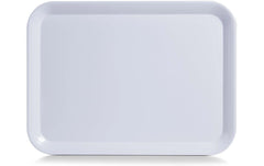Zeller Present | Tablett Melamin Weiss | Grösse: 43,5 x 32,5 x 1,7 cm (L x B x H)