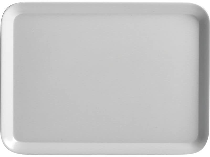 Zeller Present | Tablett Melamin Grau | Grösse: 43,5 x 32,5 x 1,7 cm (L x B x H)