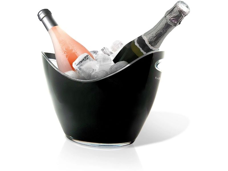 Vin Bouquet | Champagner-Kühler | 26.6 x 20 x 20.5cm, Schwarz