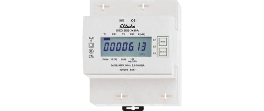 Eltako | REG-Energiezähler Eltako DSZ15DE | 3x80A Einzel-/Doppeltarif