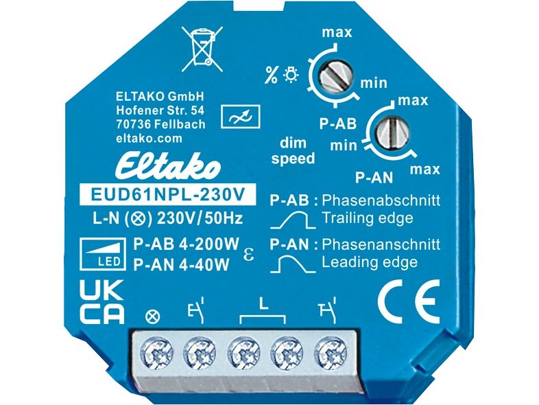 Eltako | EB-LED-Ferndimmer Eltako 200W | EUD61NPL-230V