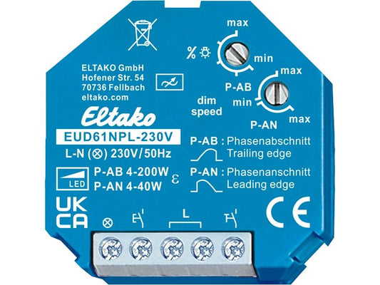Eltako | EB-LED-Ferndimmer Eltako 200W | EUD61NPL-230V