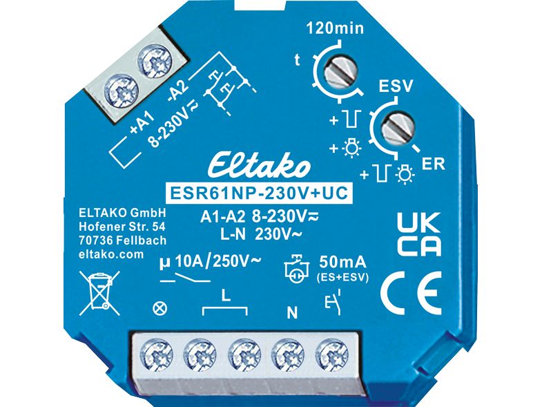 Eltako | EB-Schrittschalter Eltako 8-230VUC 1S | ESR61NP