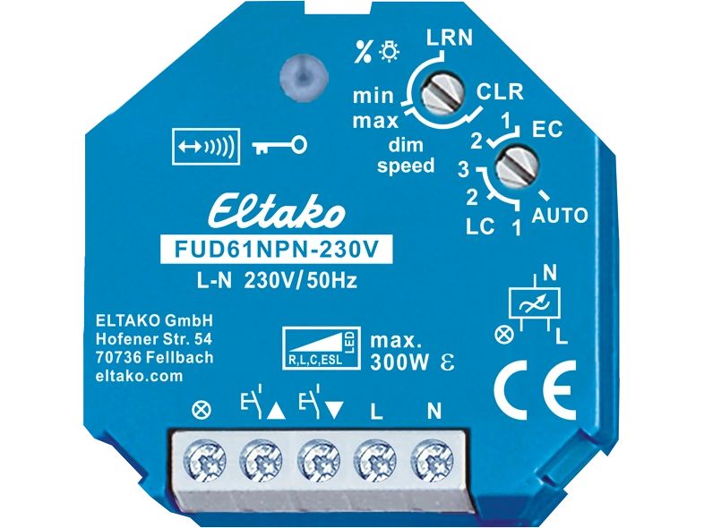 Eltako | EB-RF-Dimmaktor Eltako 300W FUD61NPN-230V