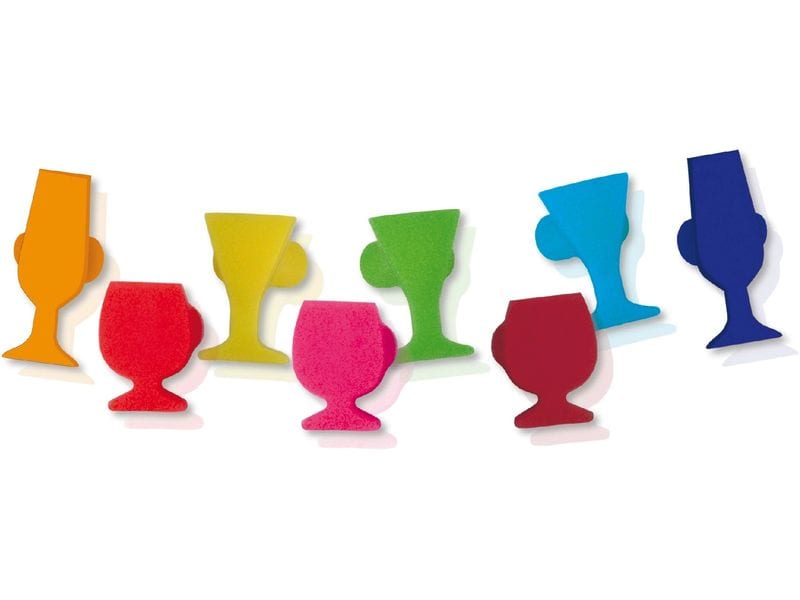 Vin Bouquet | Gläser - Marker farbig | Silikon, 8 Stück