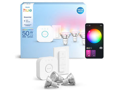 Philips Hue | Basis Starter-Set | 3 smarte Lampen GU10 345lm Dimmer Switch