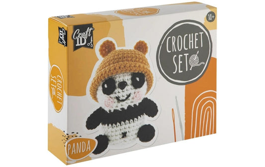 Basteln | Sombo Häkelset Panda | 100% Polyester Garn