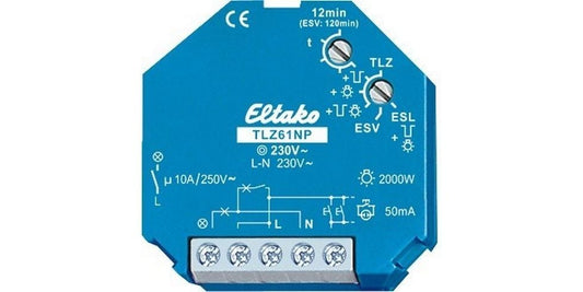 Eltako | EB-Treppenlichtautomat Eltako TLZ61NP | 230V 1S 10A/250V 112min