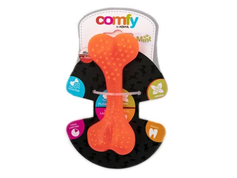 Comfy | Toy Dental Bone Mint, Orange | 12.5 cm