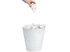 Zeller Present | Abfalleimer Weiss | Grösse: 13.5 l ø 29x30 cm