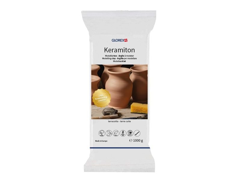Glorex | Modelliermasse Keramiton teracotta | 1000g