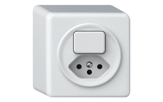 Hager | ORIGIN AP Kleinkombination SCHEMA 3 | 1x TYP 13, QuickConnect Steckklemmen, ws