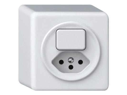 Hager | ORIGIN AP Kleinkombination SCHEMA 3 | 1x TYP 13, QuickConnect Steckklemmen, ws
