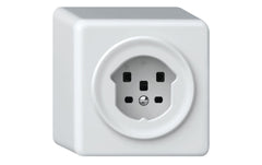 Hager | ORIGIN AP Steckdose 1x TYP 25 | 16A/400V, mit Schraubklemmen, ws