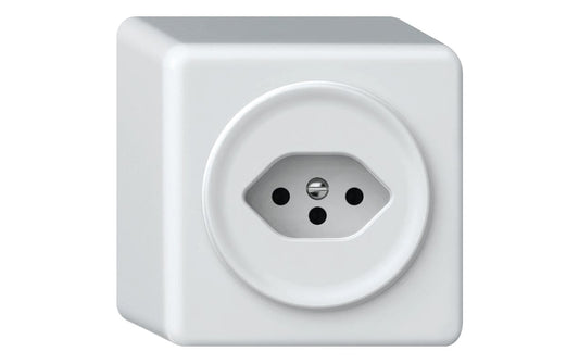 Hager | ORIGIN AP Steckdose 1x TYP 13 | QuickConnect Steckklemmen, ws