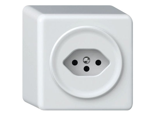 Hager | ORIGIN AP Steckdose 1x TYP 13 | QuickConnect Steckklemmen, ws