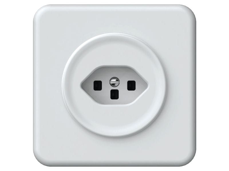 Hager | ORIGIN UP Steckdose 1x TYP 23 | 16A/250V, mit Schraubklemmen, ws