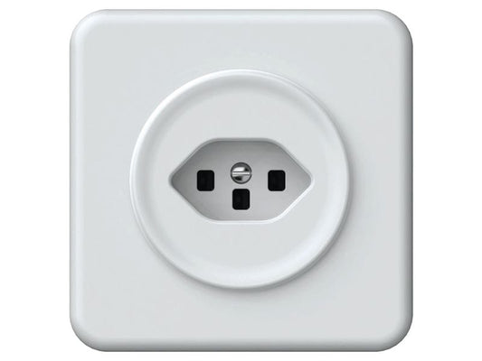 Hager | ORIGIN UP Steckdose 1x TYP 23 | 16A/250V, mit Schraubklemmen, ws