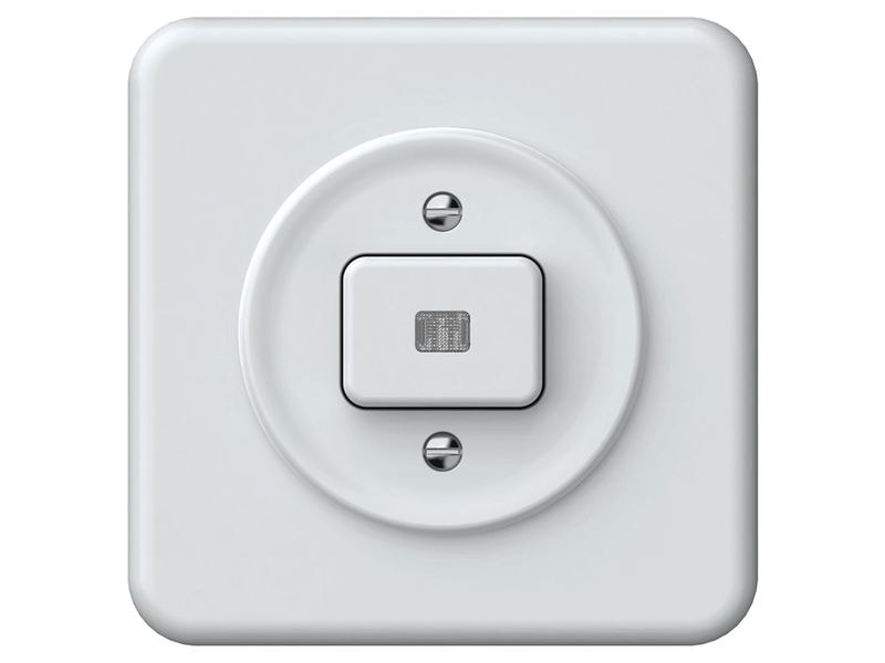 Hager | ORIGIN UP Druckschalter SCHEMA 3 | bel m Frontl, mit QuickConnect Steckkl, ws