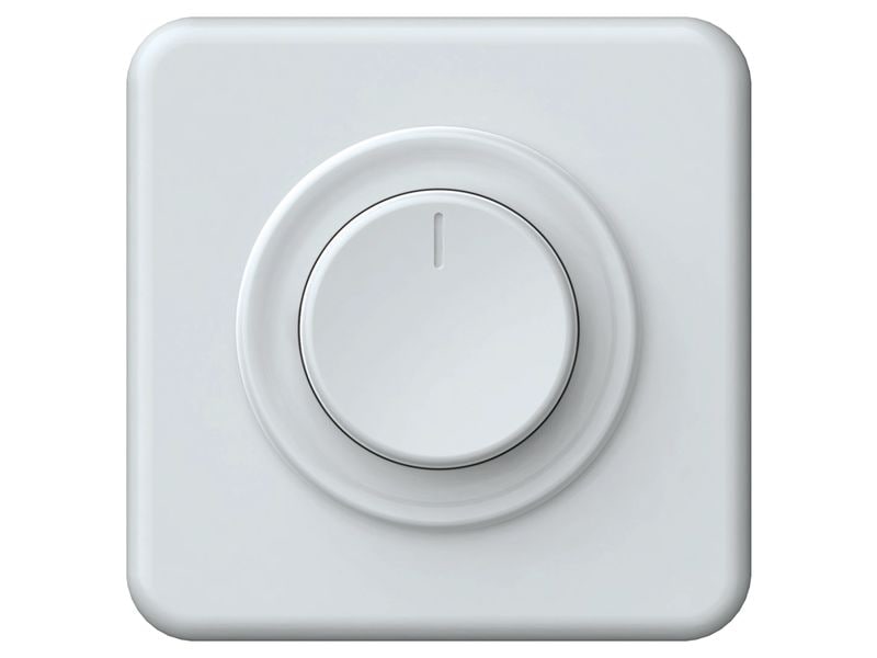 Hager | ORIGIN UP Drehdimmer PHASENSCHNITT | 20-250VA für konv Transf dimm LED-Leuchtm