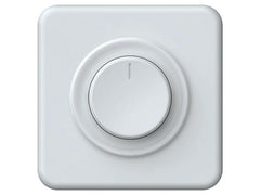 Hager | ORIGIN UP Drehdimmer PHASENSCHNITT | 20-250VA für konv Transf dimm LED-Leuchtm