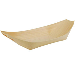 Papstar | Fingerfood-Schale Holz PURE 50 Stk. | 1 Pack à 50 Stk.