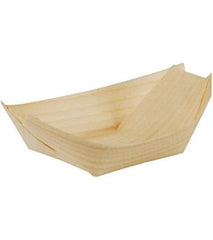 Papstar | Fingerfood-Schale Holz PURE 50 Stk. | 1 Pack à 50 Stk.