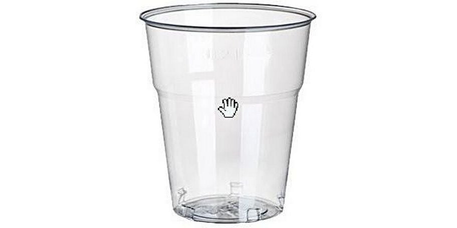 Papstar | PET-Trinkbecher HURRICANE 40 Stk. | 1 Pack à 40 Stk. 2dl