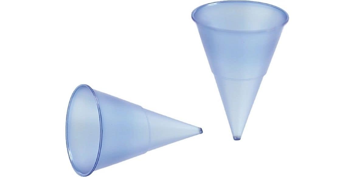 Papstar | Spitzbecher BLü CONE 1000 Stk. | 1 Pack à 1000 Stk. PP blau 115ml