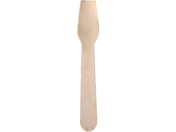 Papstar | Eislöffel Holz PURE 100 Stk. | 1 Pack à 100 Stk. 9.4cm
