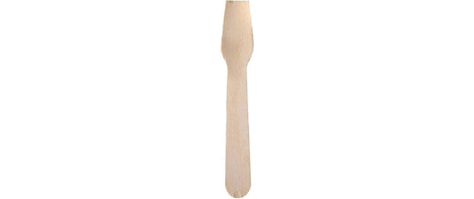 Papstar | Eislöffel Holz PURE 100 Stk. | 1 Pack à 100 Stk. 9.4cm