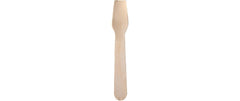 Papstar | Eislöffel Holz PURE 100 Stk. | 1 Pack à 100 Stk. 9.4cm