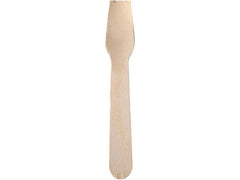 Papstar | Eislöffel Holz PURE 100 Stk. | 1 Pack à 100 Stk. 9.4cm