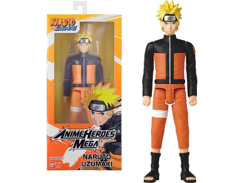 BANDAI | ANIME HERO NARUTO Mega Naruto | 30cm