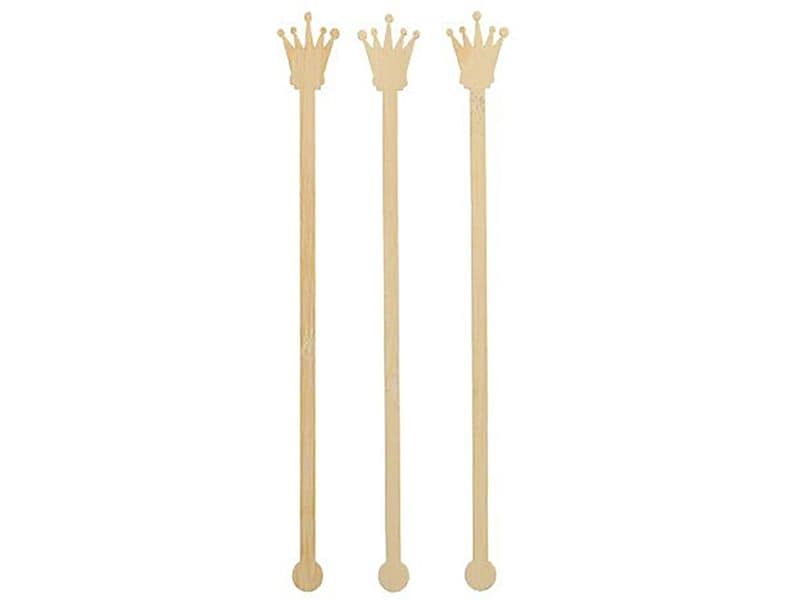 Papstar | Getränke-Quirl CROWN PURE 100 Stk. | 1 Pack à 100 Stk. 20cm