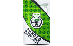 Zunder Zahnstocher | Mint, 80 Stück | Refill,wiederverschliessb. Plastikbag,Birke