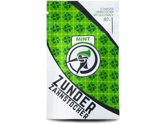Zunder Zahnstocher | Mint, 80 Stück | Refill,wiederverschliessb. Plastikbag,Birke
