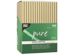 Papstar | Trinkhalm Schilf PURE 100 Stk. | 1 Pack à 100 Stk.