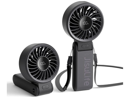 Jisulife | Handheld Fan 7 Ventilator Schwarz | 3600mAh