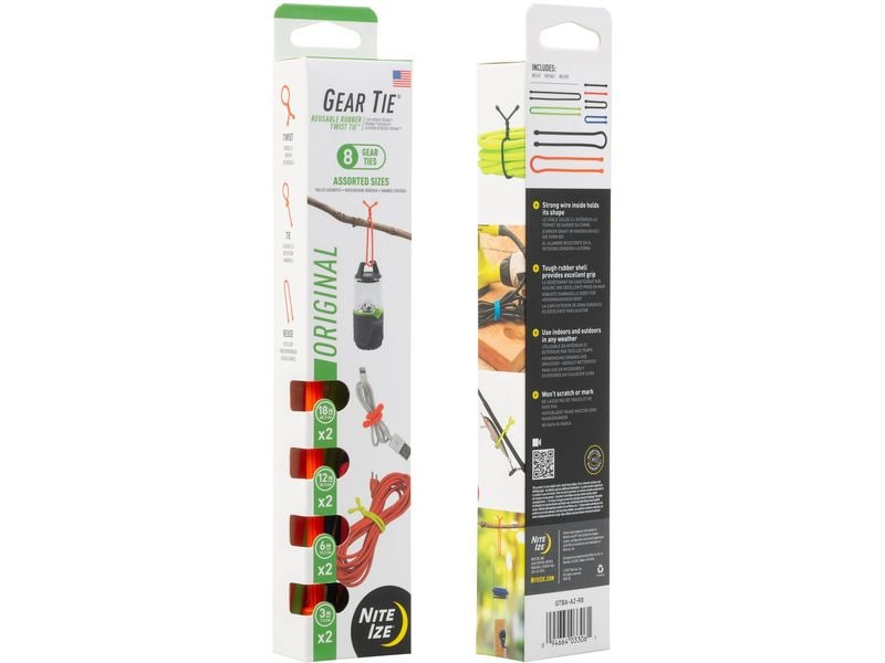 NITE IZE | Gear Tie Assorted 8 Pack