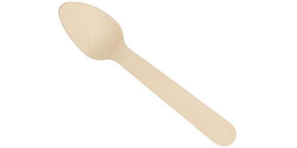 Verive | Holzteelöffel 11cm 100 Stk. | 1 Pack à 100 Stk. gewachst