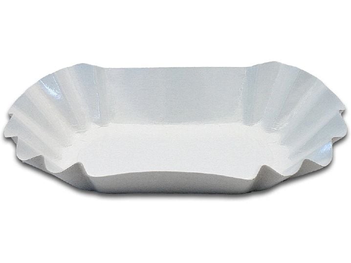 Verive | Schale weiss 105x175mm 250 Stk. | 1 Pack à 250 Stk. Frischfaser