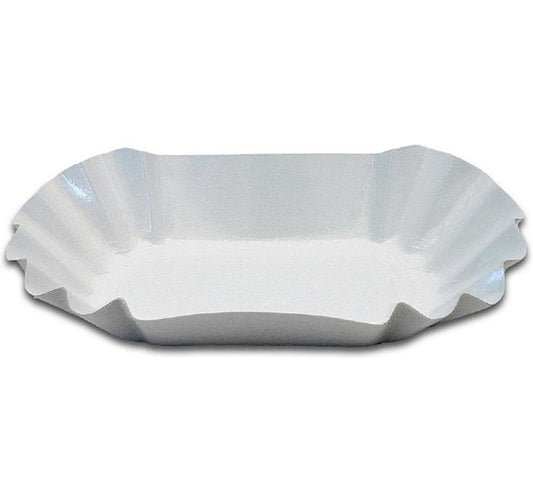 Verive | Schale weiss 105x175mm 250 Stk. | 1 Pack à 250 Stk. Frischfaser