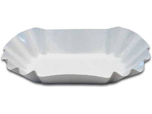 Verive | Schale weiss 105x175mm 250 Stk. | 1 Pack à 250 Stk. Frischfaser