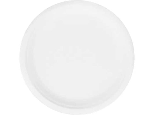 Verive | Teller weiss 23cm 50 Stk. | 1 Pack à 50 Stk. Zuckerrohr